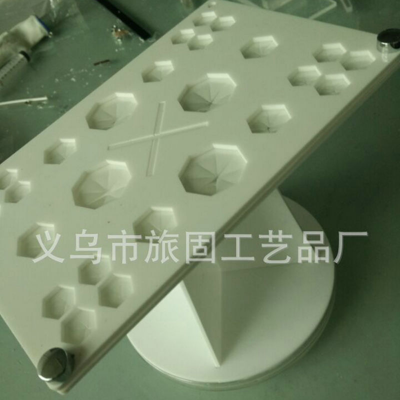 厂家批发定制亚克力展示架   旋转亚克力毛刷展示架  颜色可选