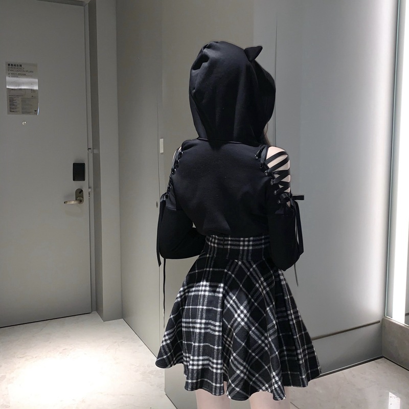 Cat Ear Strap Sweater