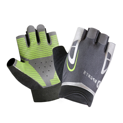 Fitness gloves for men and women, outdoor sports breathable anti-slip thin bike riding dumbbell yoga training half-finger gloves