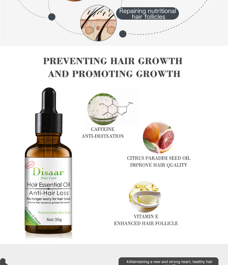 跨境Disaar头发精油头皮护理按摩护发精油批发Hair growth oil详情6