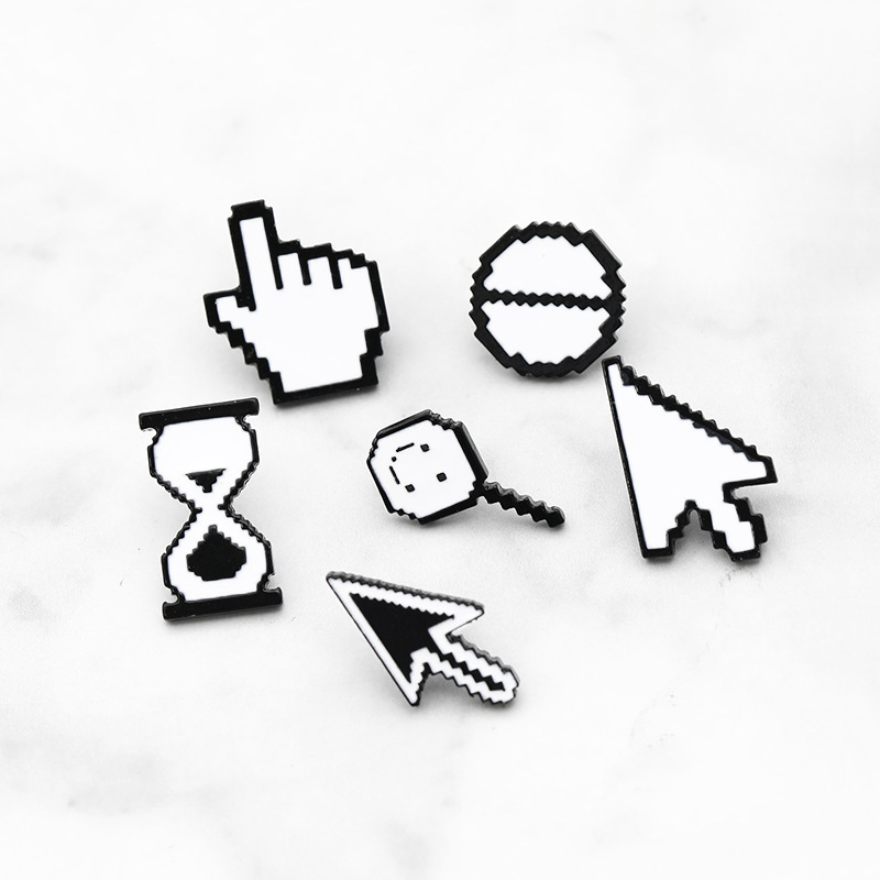 7g Weight Brooches Classification Cartoon Style Pin Geometric Alloy Plating Unisex Brooches