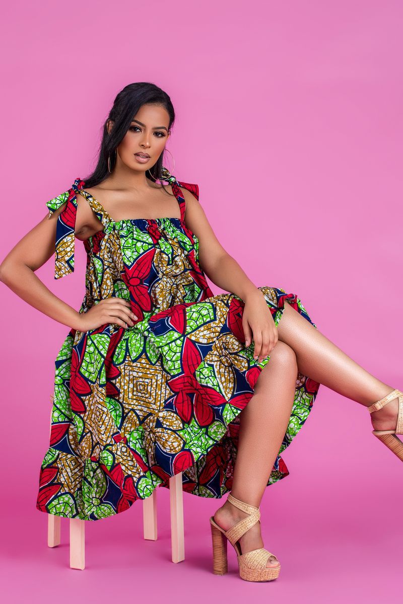 women s African style ethnic digital printing dress nihaostyles clothing wholesale NSMDF71158