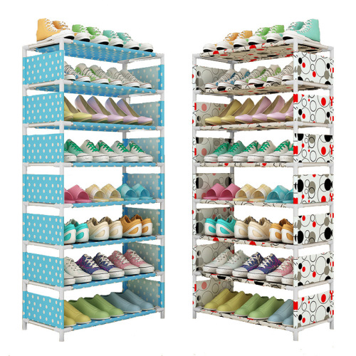 Simple shoe rack multi-layer fabric storage cabinet, minimalist and fashionable bedroom/mudroom economic type home shoe rack