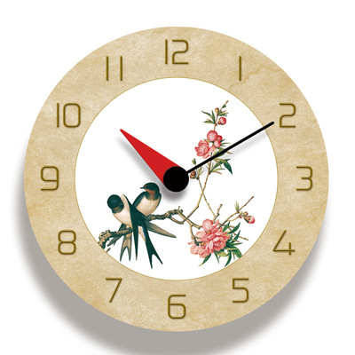 Chinese style Amazon Selling Explosive money Modern minimalist clocks and watches a living room bedroom Northern Europe Mute Acrylic Wall clock