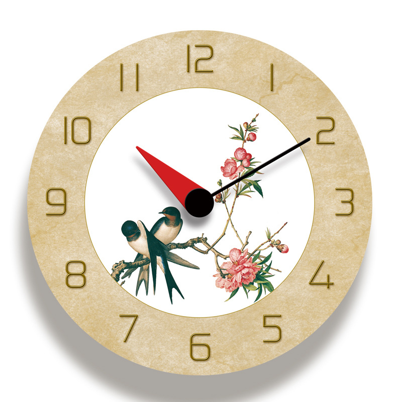 Chinese style Amazon Selling Explosive money Modern minimalist clocks and watches a living room bedroom Northern Europe Mute Acrylic Wall clock