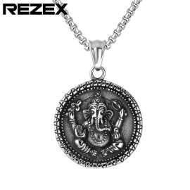 P0429-NK20  新款宗教复古饰品 泰国做旧象佛佛牌钛钢吊坠项链