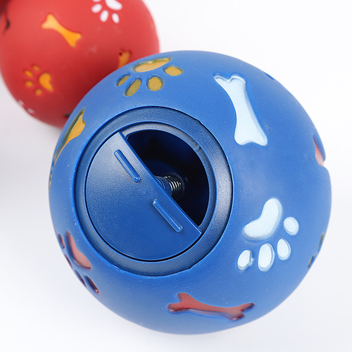 Wholesale pet toys, rotary switch food leakage ball, pet dog teeth grinding and bite resistant educational switch toy ball