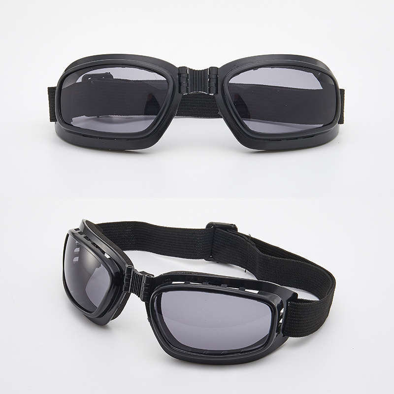 (Wholesale), off-road folding retro windproof ski protecting glasses 4