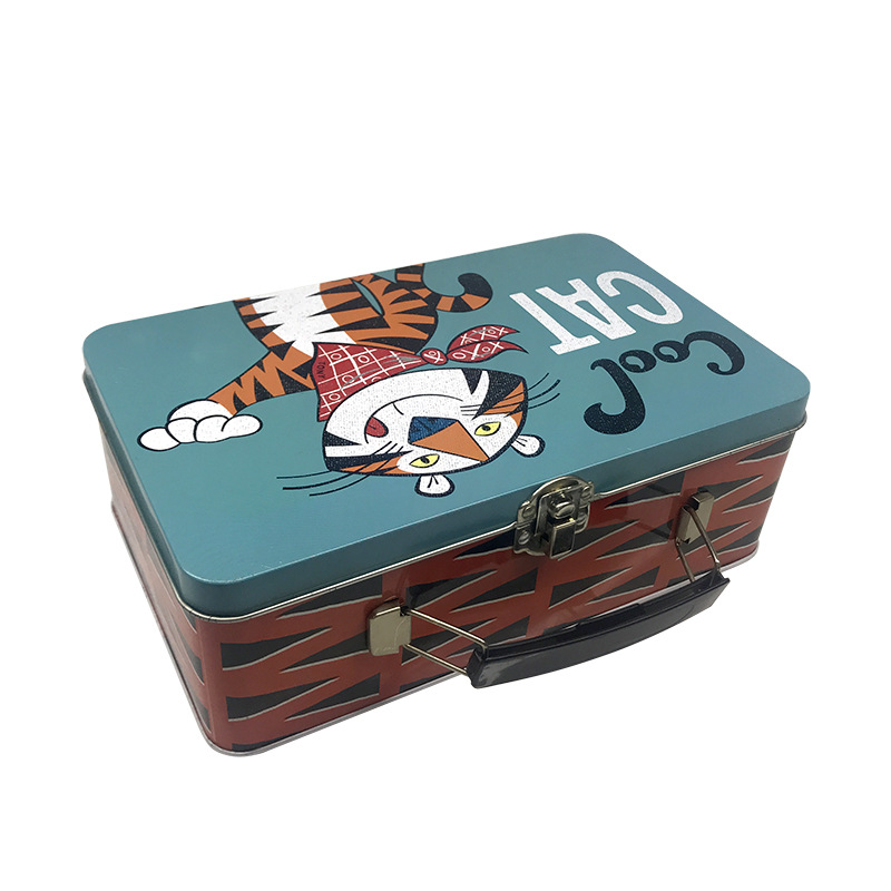 Caja de Hojalata con Asa para Juguetes de Hojalata con Asa para Juguetes Infantil