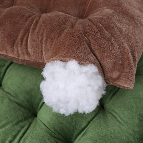 Pure Color Cross-Border Chair Cushion Square Seat Pad Floor Cushion Simple Crystal Fleece Chair Pad Plush Seat Pad Winter Student Home