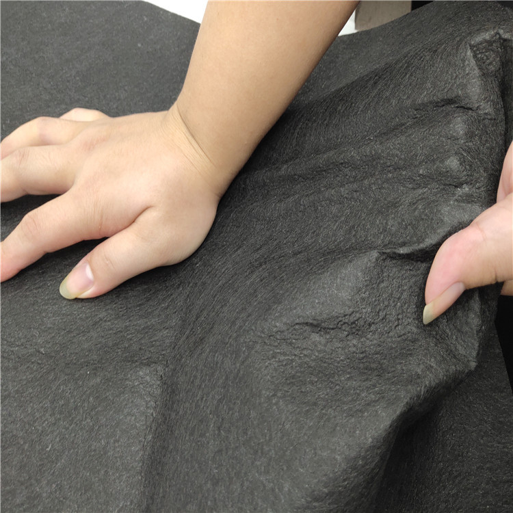 环保针刺棉丙纶无纺布沙发专用打底布不织布黑色针棉衬布价格优惠