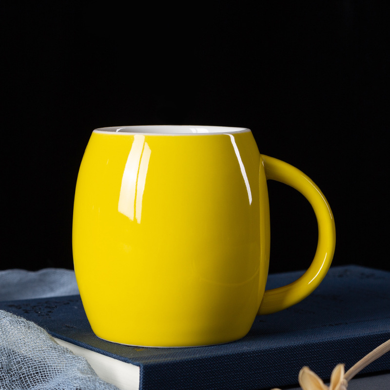 Hermoso conjunto de tazas de cerámica, tazas de color, tazas de agua, tazas de café pequeñas, publicidad LOGO impreso