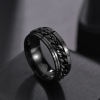 Chain stainless steel, ring, men's accessory, European style