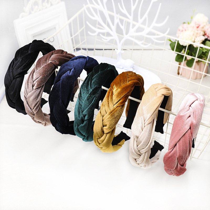 Retro Twist Cloth Handmade Hair Band 1 Piece display picture 1