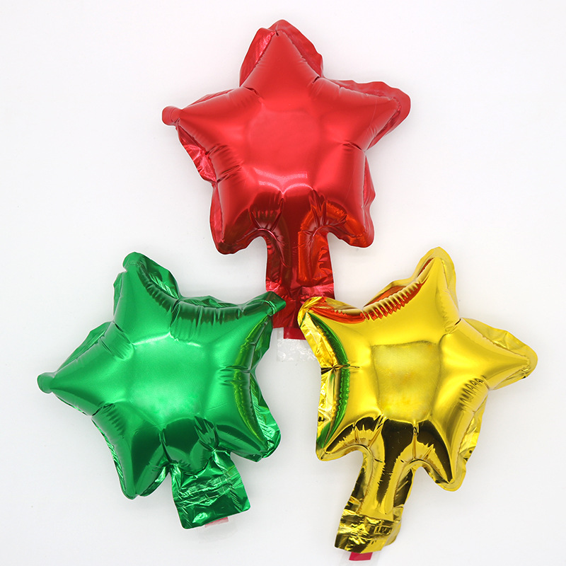 新浩  五角星鋁膜氣球 5寸10寸18寸婚慶派對裝飾自動封口廠家批發
