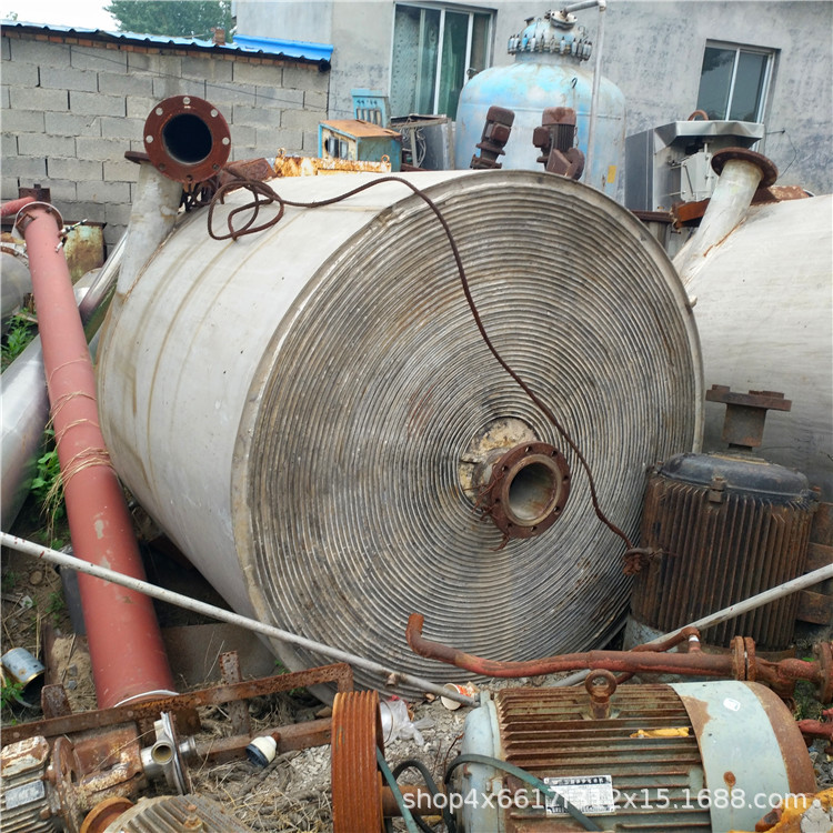 出售二手200平方冷凝器 列管圆孔式石墨块换热器 二手换热器