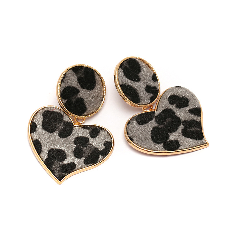 Alloy Fashion Sweetheart earring(gray)Fashion Jewelry NHJJ5587-gray
