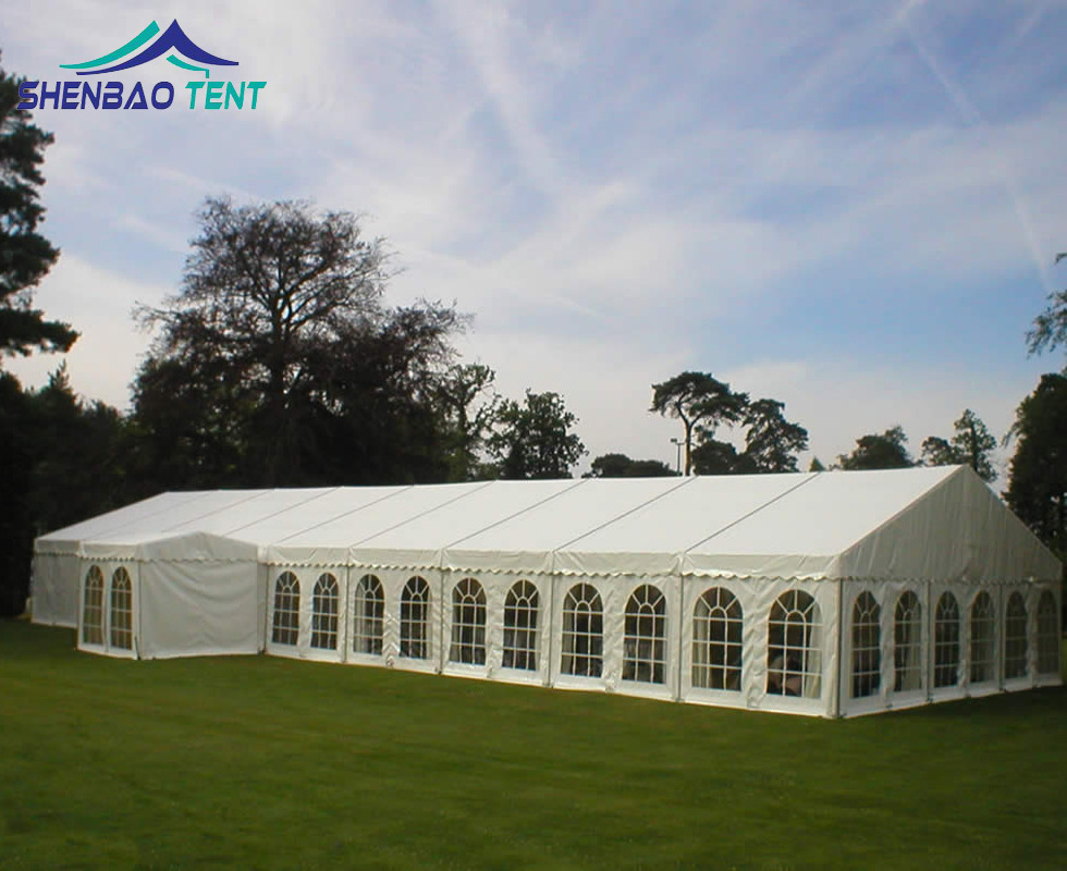 户外草地搭建浪漫婚礼帐篷 白色欧式铝合金婚宴活动篷房