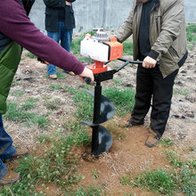 园林绿化专用挖坑机 圣鲁牌栽树种树刨坑机 功率大螺旋钻坑机