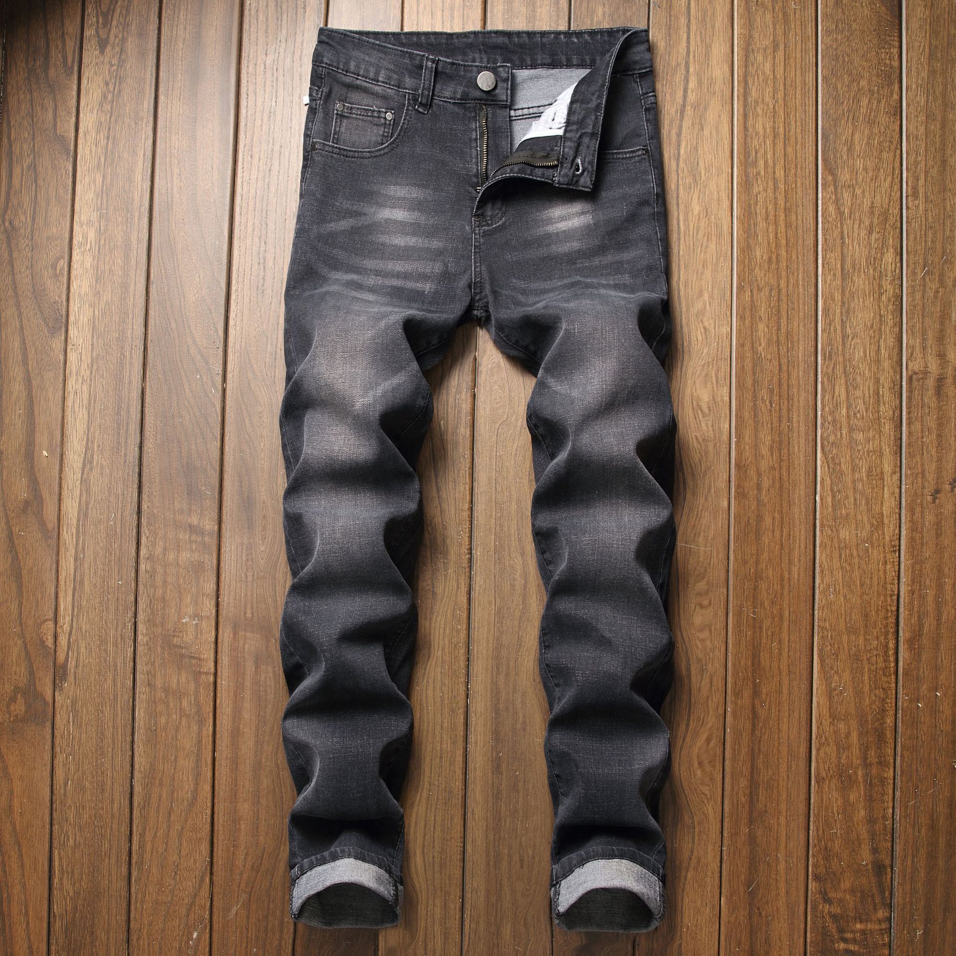 Men's Clothing stretch slim jeans denim trousers _ipsvogv.com