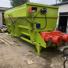 TMR双绞龙搅拌机 牛羊养殖场青贮拌料机 加固料仓搅拌机图片