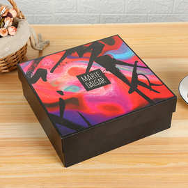 义乌时尚高档烫金礼品包装理盒天地盖硬板纸礼盒茶叶礼盒定制商标