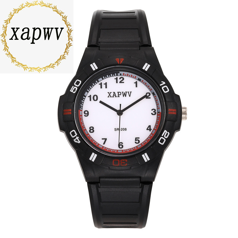 Origin Supply Xapwvp Brand Student Watch Female Korean Fashion Men's Casual Silicone Waterproof Sports Watch