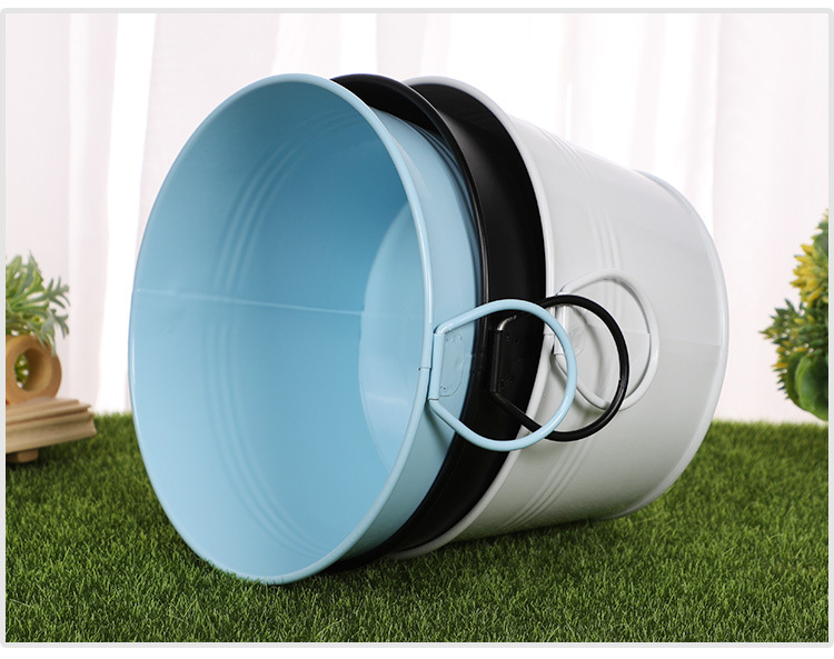 厂家直供小铁桶糖果色迷你小铁桶铁皮小桶马口铁多肉植物花盆批发详情图1