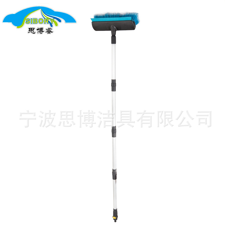 通水洗车刷子喷水软毛刷开绒汽车轮毂刷轮胎车窗清洁用品