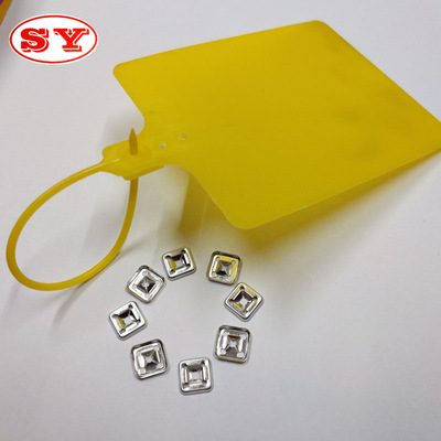 厂家物流吊牌卡扣快递挂签一次性封条锁超大吊牌扎带标签牌五金|ru