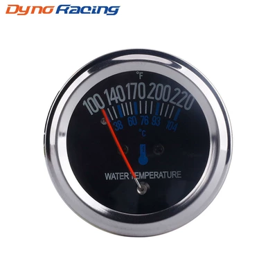 Cross-border hot selling car modification 52MM mechanical water temperature meter 100~220 F 12v Universal instrument (water temperature gauge)