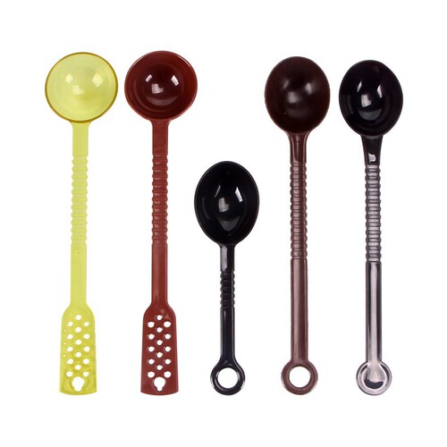 Plastic fruit powder spoon, coffee powder measuring spoon, milk tea spoon, jam spoon, long handle spoon, 10g small spoon, measuring spoon wholesale