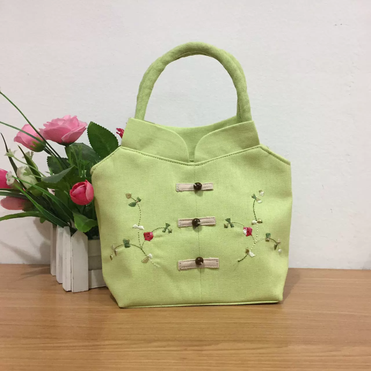 Вышитая Сумка Этнический Стиль Тан Костюм Мешок Одежды Конопля Вышитые Мешок Одежды Вышитые Китайский Стиль Cheongsam Мешок Одежды