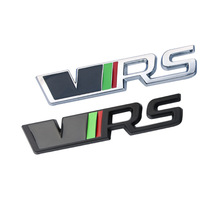 汽车装饰标VRS贴斯柯达车贴明锐晶锐改装RS车标车身贴中网标