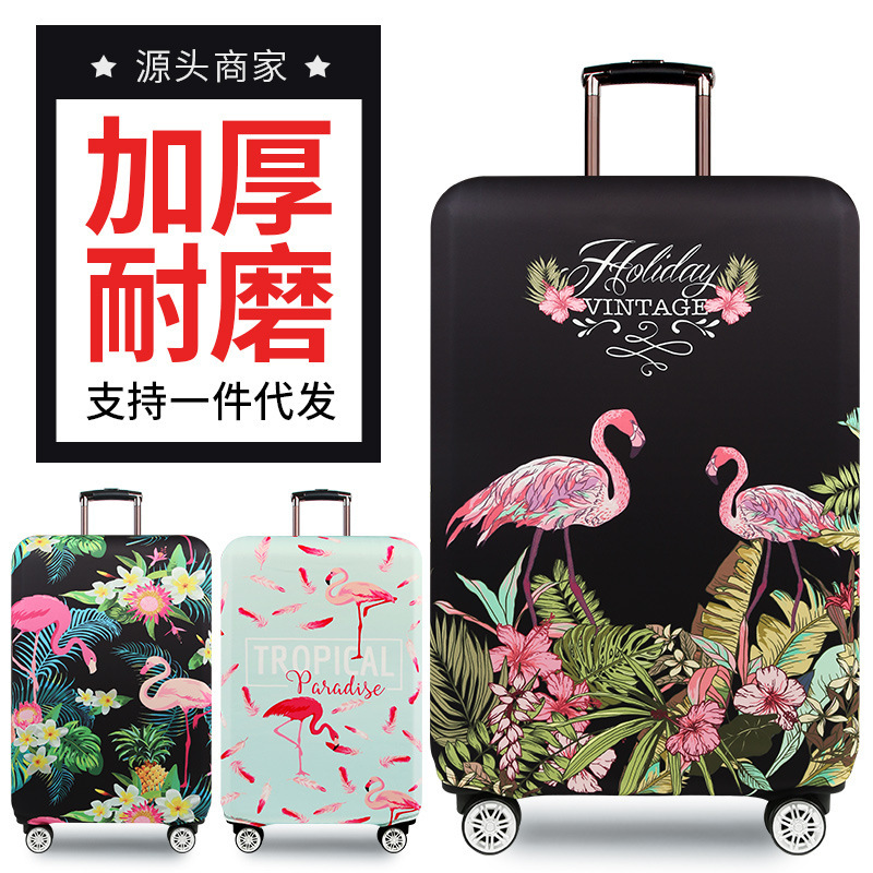 Flamingo Case Cover Elastic Luggage Protective Cover Pull Rod Suitcase Cover 20/24/26/28/29 Inch