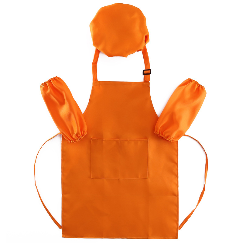 Personalizado delantal de los niños pintura gouache ropa rendimiento kindergarten hornear traje diy registro impresión