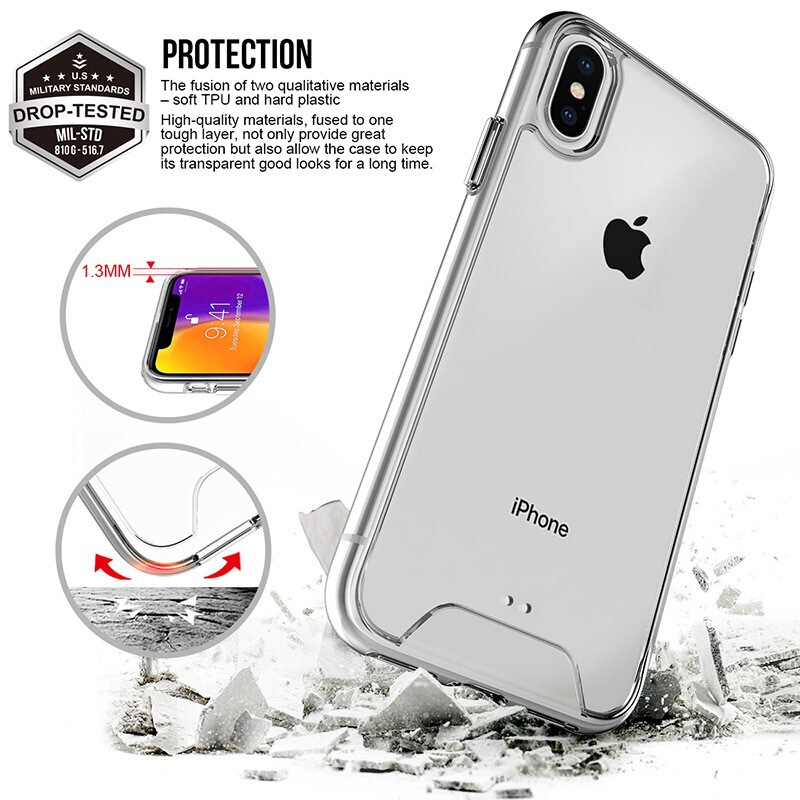 Applicable to new iphone11 13proMax space transparent phone case electroplated 14 buttons Samsung S23 protective case