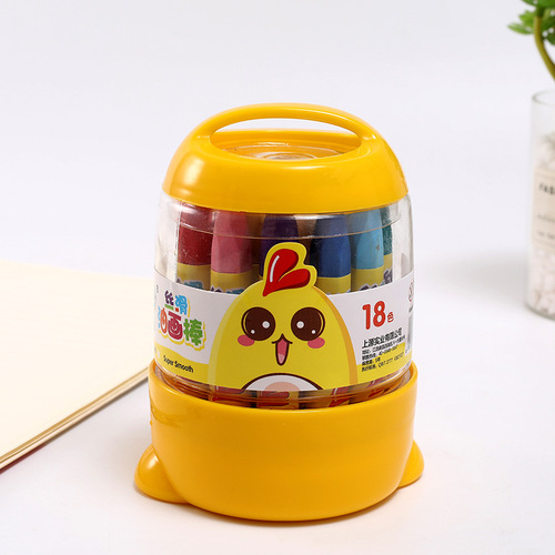 Factory direct sales styling barrel oil pastels 12 colors 24 colors 36 colors children's painting set washable crayons wholesale