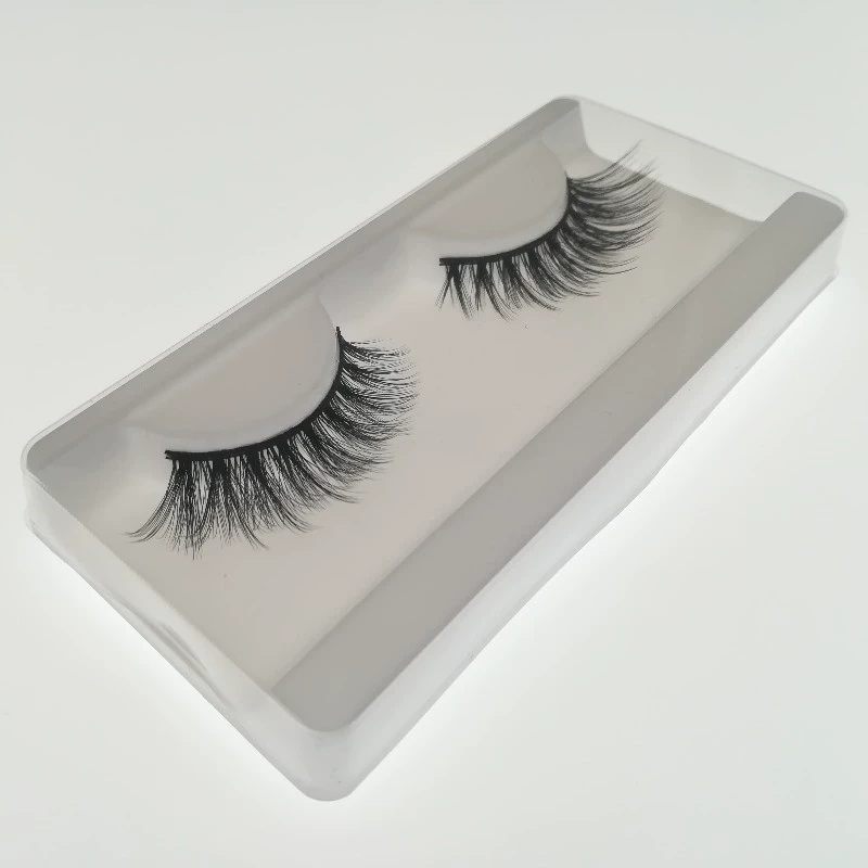 Long 3D False Eyelashes, P90 Style — Dramatic 15 mm Outer, 8 mm Inner, Black