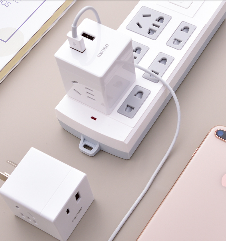Light panel, Rubik's cube, plug, switch key, universal smart power supply