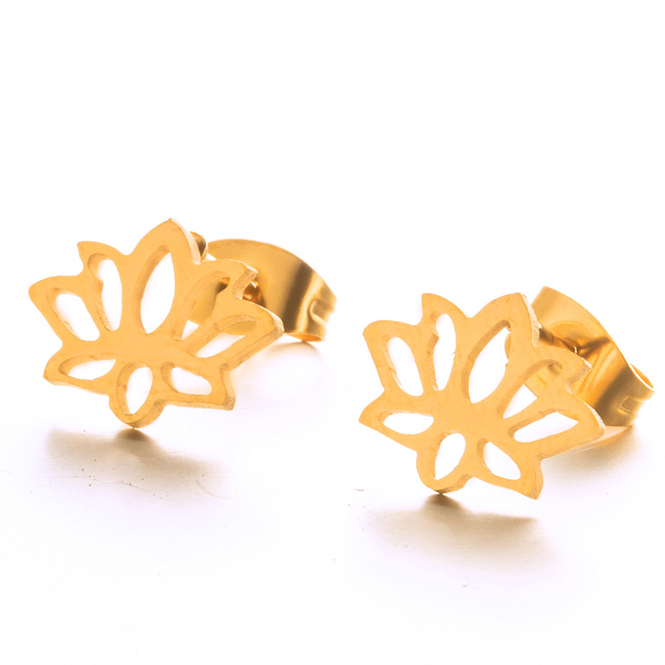 Pendientes De Flores Huecas Simples Al Por Mayor display picture 6