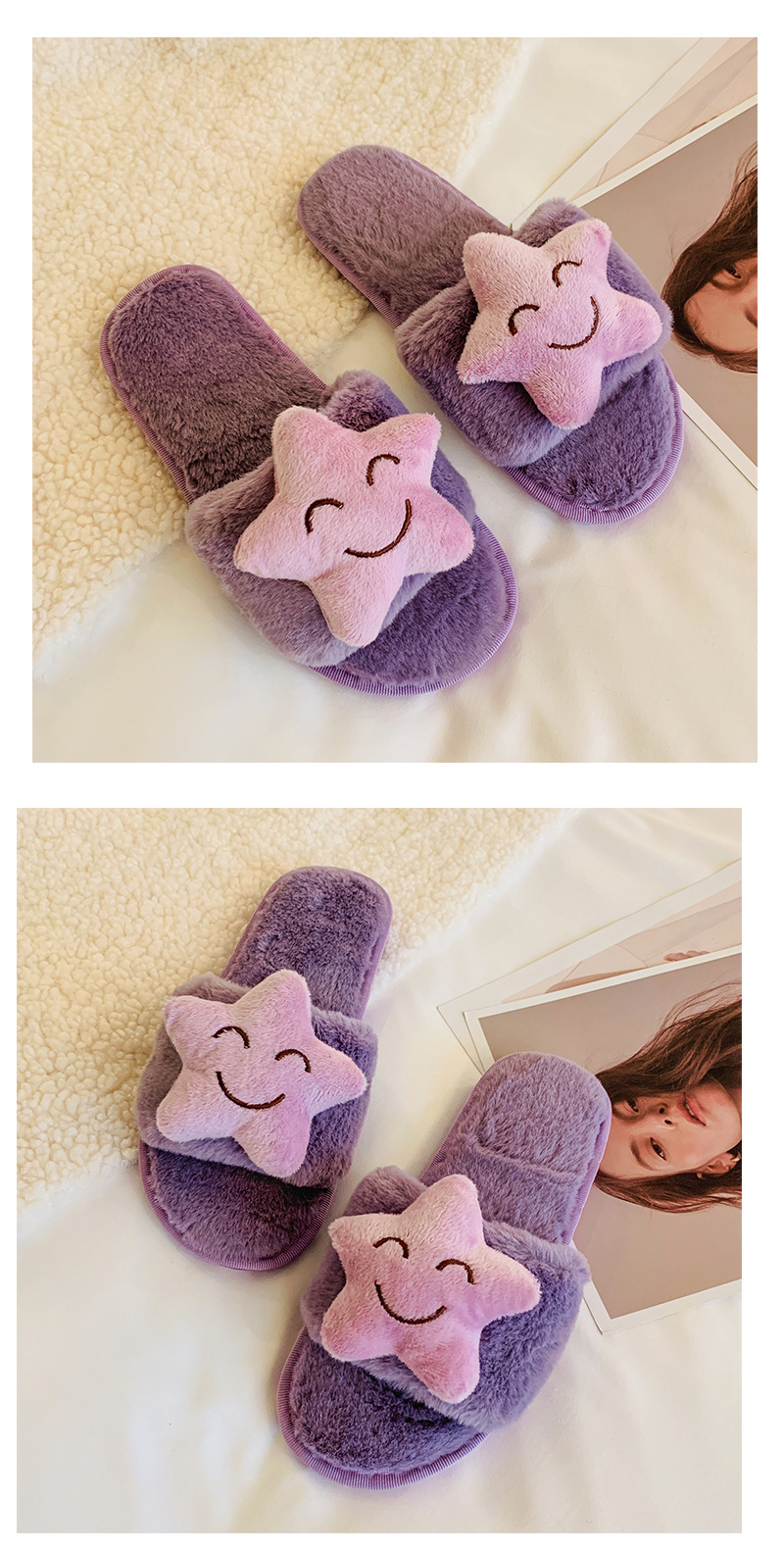 new autumn winter cotton non-slip plush slippers  NSPE13420