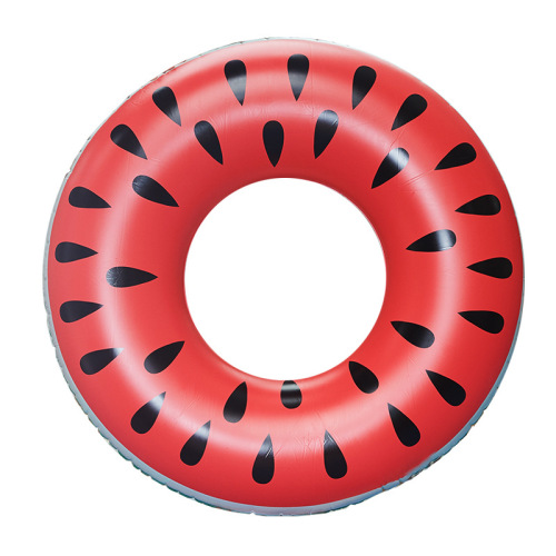 New watermelon swimming ring adult inflatable floating ring thickened pvc120cm double-sided printing water ring drop shipping