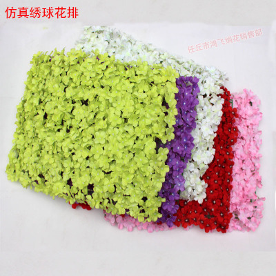 simulation Hydrangea Wedding celebration Background wall Hydrangea Wedding celebration Studio arch travel permit Style Decorated wall decorate Artificial flower