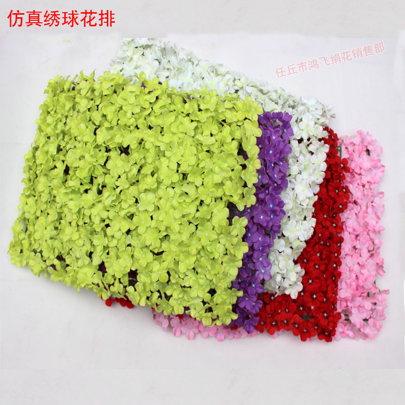 simulation Hydrangea Wedding celebration Background wall Hydrangea Wedding celebration Studio arch travel permit Style Decorated wall decorate Artificial flower