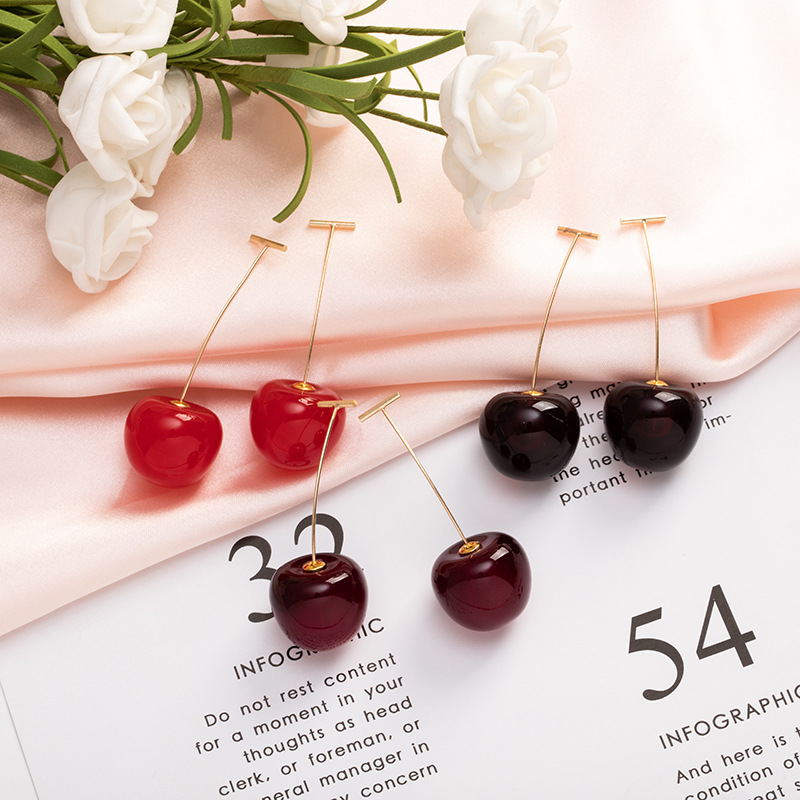 Fashion Berry Cherry Korean Simple Hot-saling Earrings Wholesale display picture 2