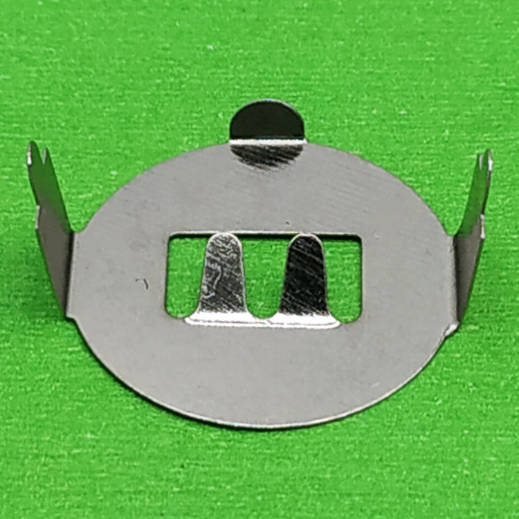 CR2032双层直脚插件电池扣 2032电池弹片