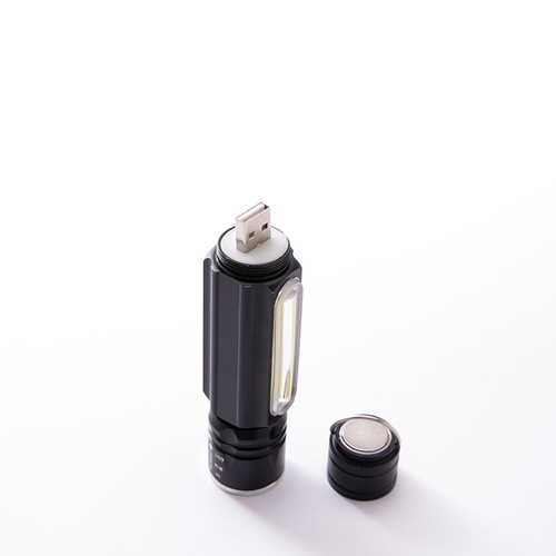 Cross-border LED mini high-intensity flashlight T6 USB charging outdoor home camping portable flashlight wholesale