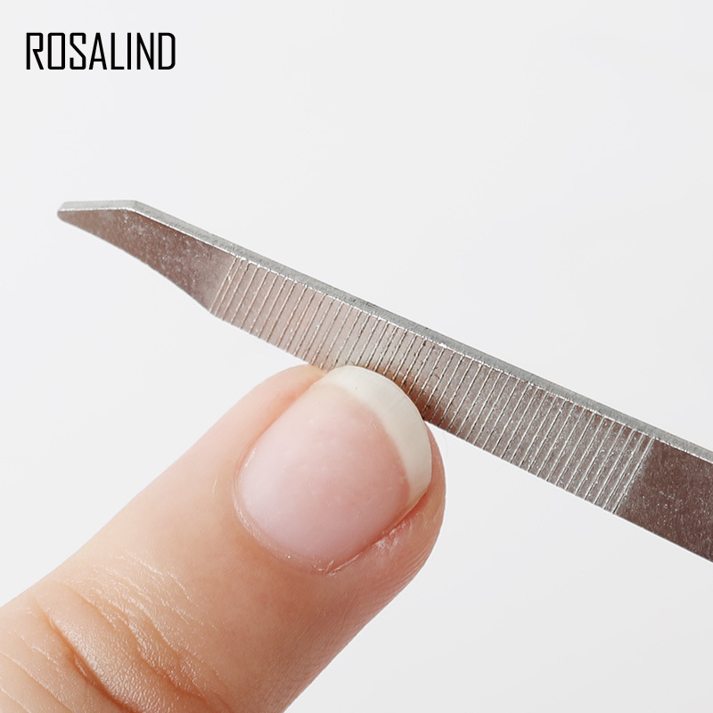 不锈钢指甲钳带锉片家用平口指甲刀 日常修甲指甲剪 美甲护甲工具
