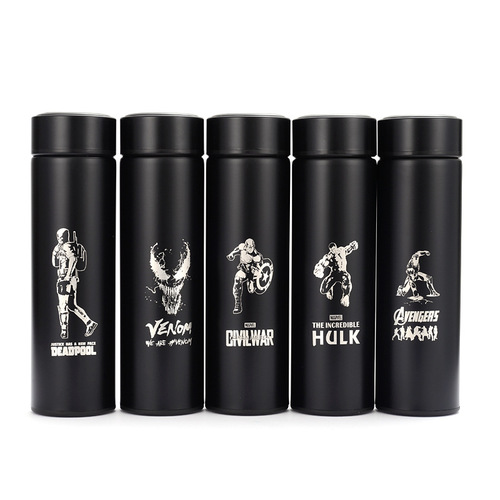 New Promotion Stainless Steel Insulated Cold Cup Business Gift Cup Venom Marvel Spider-Man Iron Man Water Cup for Men
